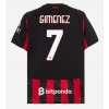 Camisa de Futebol AC Milan Santiago Gimenez #7 Equipamento Principal 2025-26 Manga Curta Camisa de Futebol AC Milan Santiago Gimenez #7 Equipamento Principal 2025-26 Manga Curta